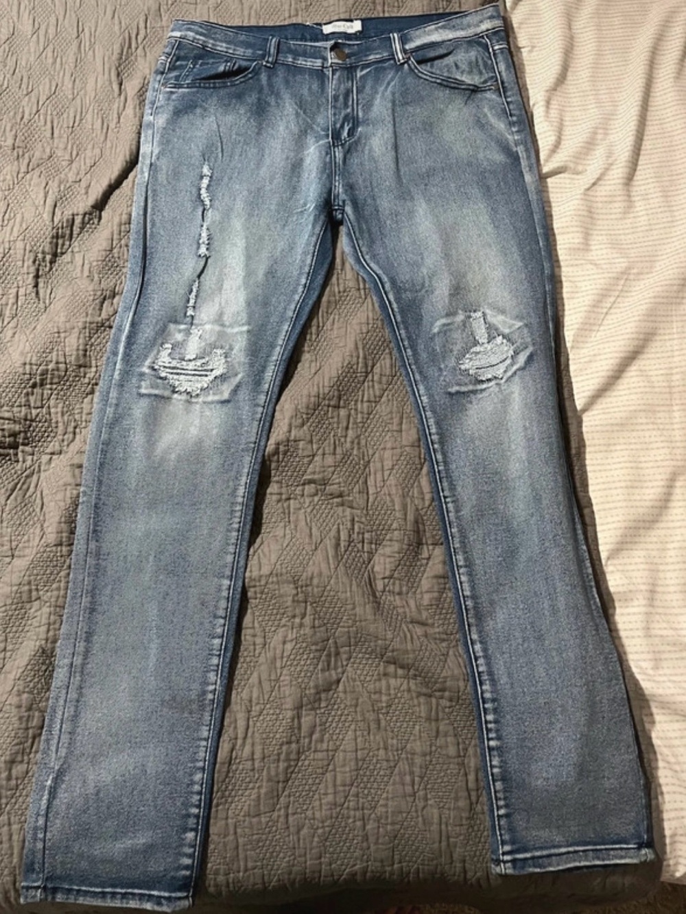 Men's Light Blue Jeans - Slim Fit